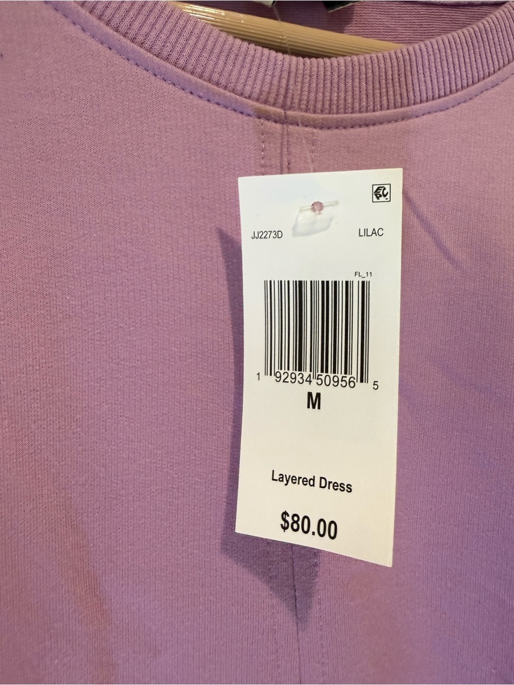 English Factory Layered Ruffle Mini Dress Lilac- Sz M - Picture 3 of 4